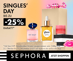 Singles' Day: Bis zu 25% Rabatt