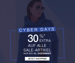 Cyber Days: 30% Extra-Rabatt auf Sale