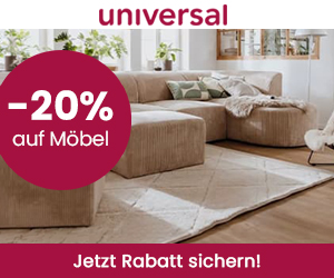 20% Rabatt auf Möbel