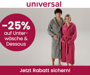 25% Rabatt auf Unterwäsche & Dessous