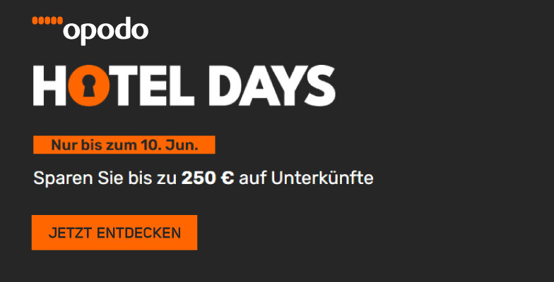 Hotel Days: Sparen Sie bis zu 250€ Rabatt